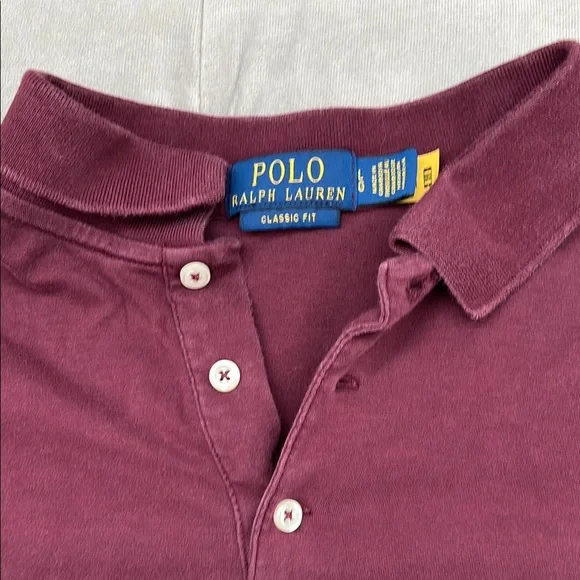 Polo by Ralph Lauren Red Polo Shirt Classic Style - Picture 2 of 3